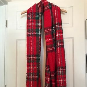 Red Tartan/Plaid Blanket Scarf